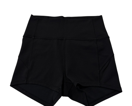 Lululemon Black High-Rise Performance Sports Shorts
