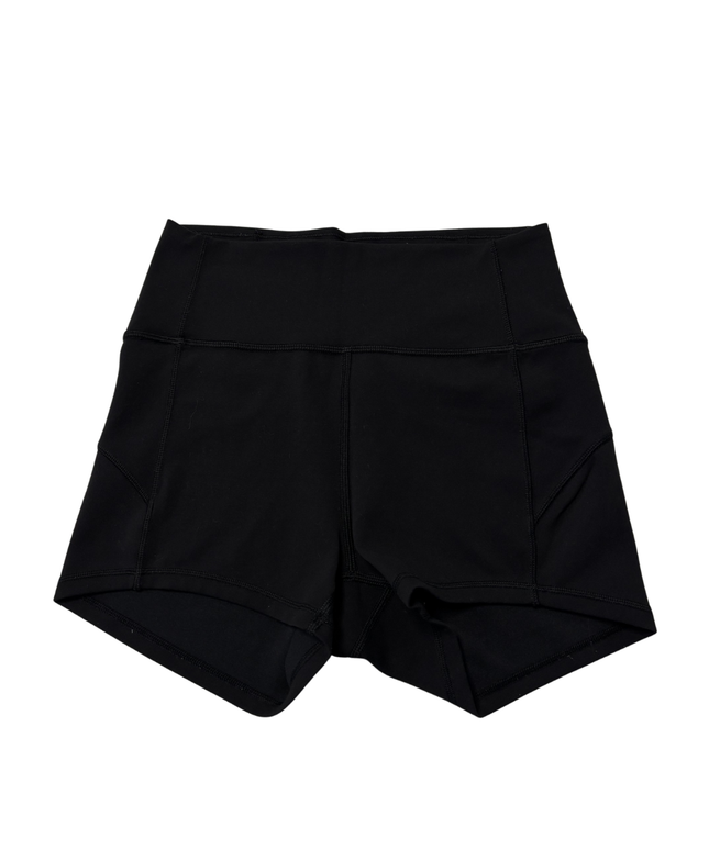 Lululemon Black High-Rise Performance Sports Shorts