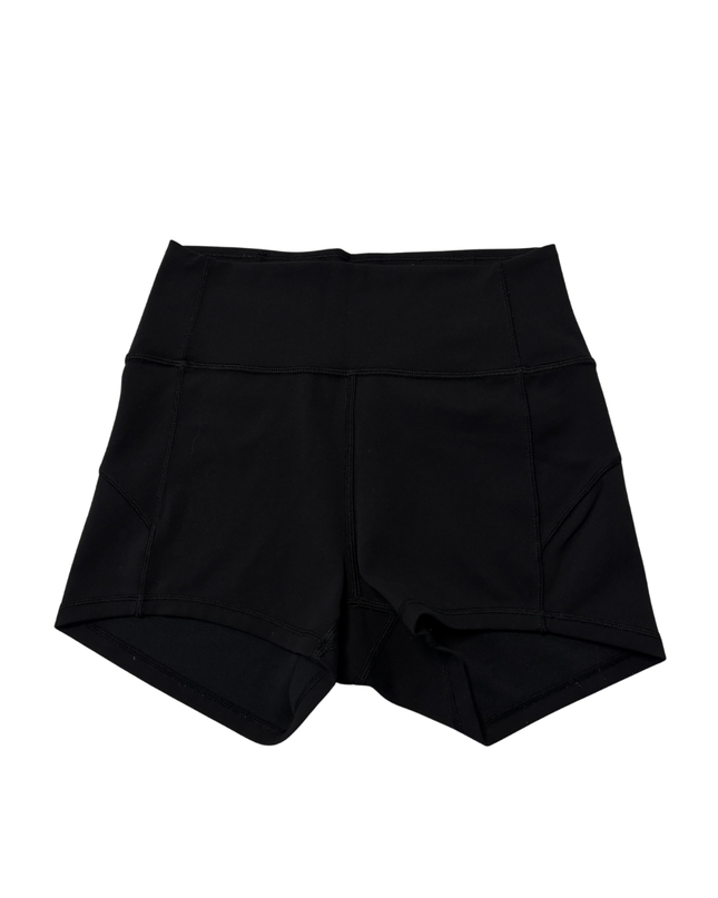 Lululemon Black High-Rise Performance Sports Shorts