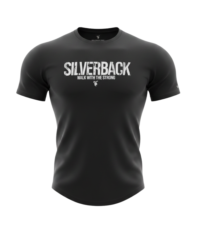 Silverback Black Artistic Gorilla Graphic T-Shirt