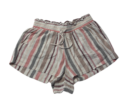 Aeropostale Striped High-Waisted Relaxed Shorts