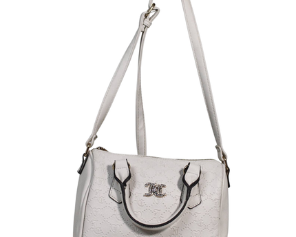 Juicy Couture White Embossed JC Monogram Bag