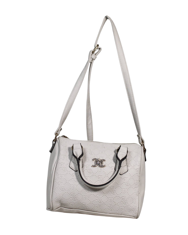 Juicy Couture White Embossed JC Monogram Bag
