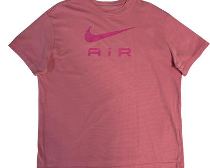 Nike Pink Air Swoosh Logo Graphic T-Shirt