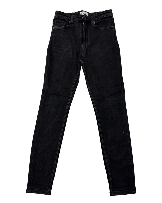 Zara Black High-Waisted Skinny Jeans