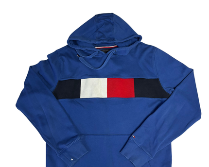Tommy Hilfiger Blue Flag Colorblock Hoodie