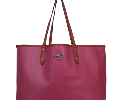 Coach Pink Pebbled Leather City Tote Bag