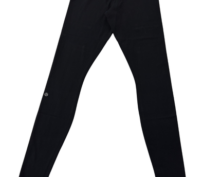 Lululemon Black Low Rise Leggings with Blue Accents