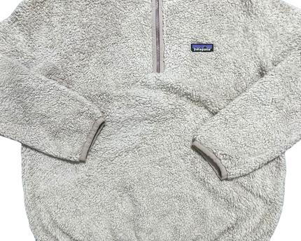 Patagonia Cream High-Pile Fleece Quarter-Zip Pullover