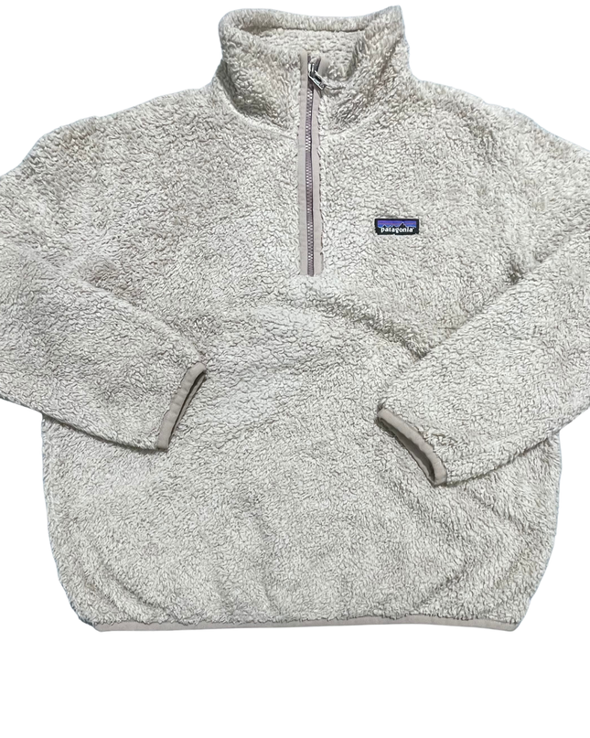 Patagonia Cream High-Pile Fleece Quarter-Zip Pullover