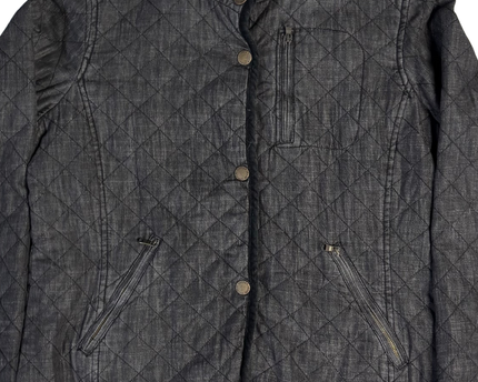Jeans Co. Ralph Lauren Grey Quilted Denim Jacket