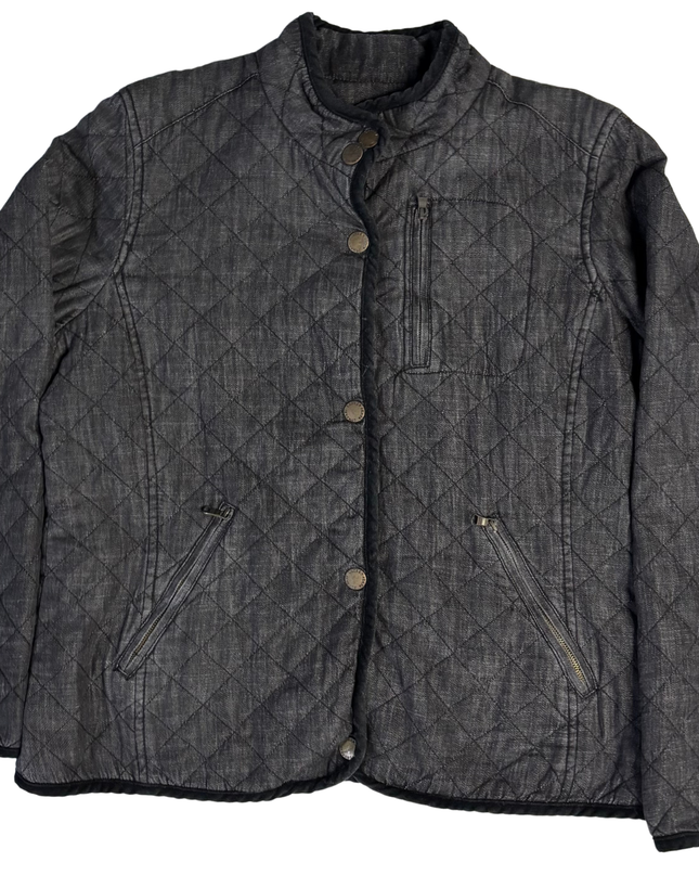 Jeans Co. Ralph Lauren Grey Quilted Denim Jacket
