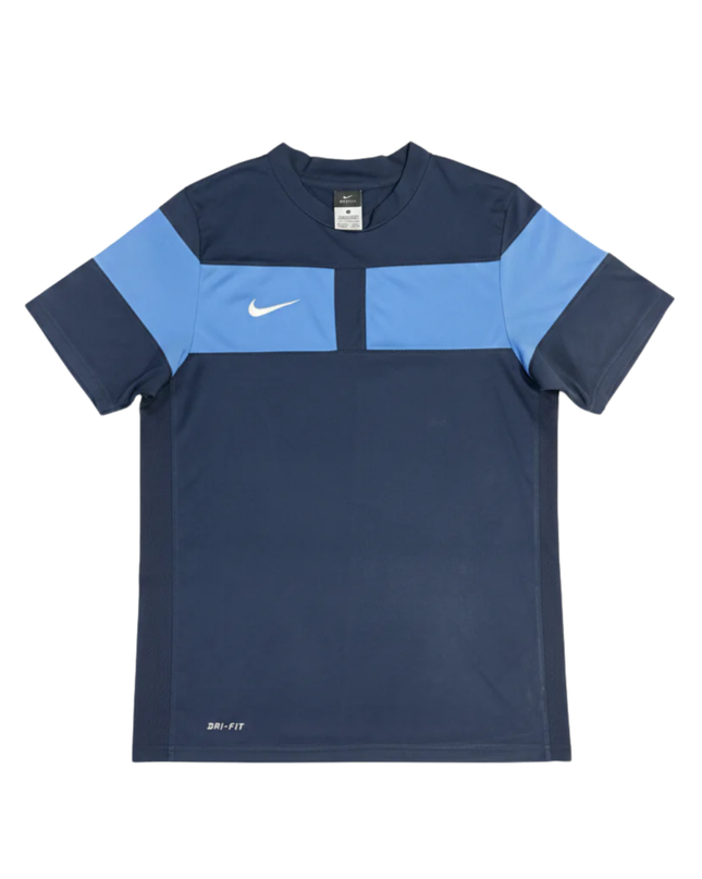 Nike Navy Blue Dri-FIT Color-Block Sports T-Shirt