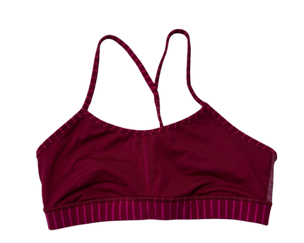 lululemon Maroon/Pink Strappy Sports Bra