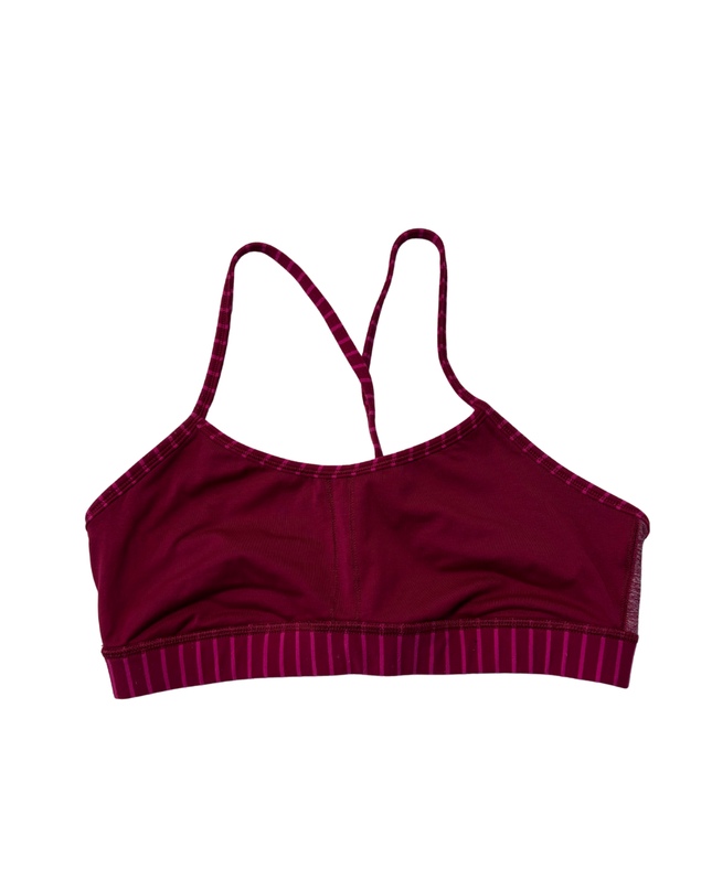 lululemon Maroon/Pink Strappy Sports Bra