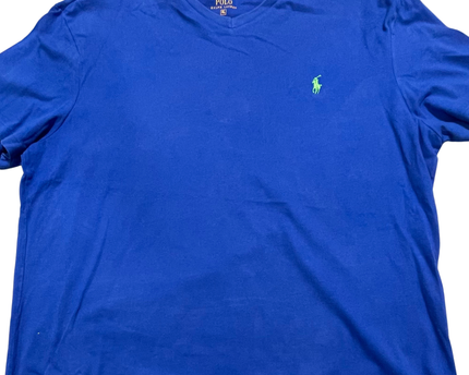 Polo Ralph Lauren Blue Short Sleeve V-Neck T-Shirt