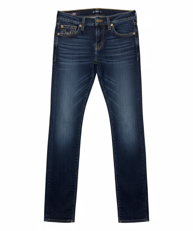True Religion Geno Relaxed Slim Dark Blue Jeans