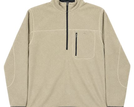 Nike ACG Beige 1/4 Zip Textured Fleece Sweater