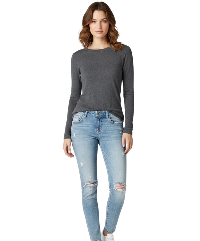 Miss Me Blue Distressed Wing Pocket Skinny Jeans