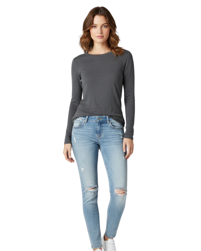 Miss Me Blue Distressed Wing Pocket Skinny Jeans