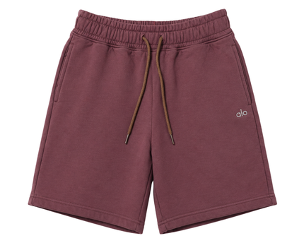 Alo Burgundy Unisex Lounge Shorts