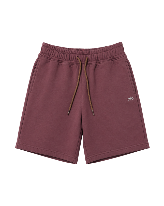 Alo Burgundy Unisex Lounge Shorts
