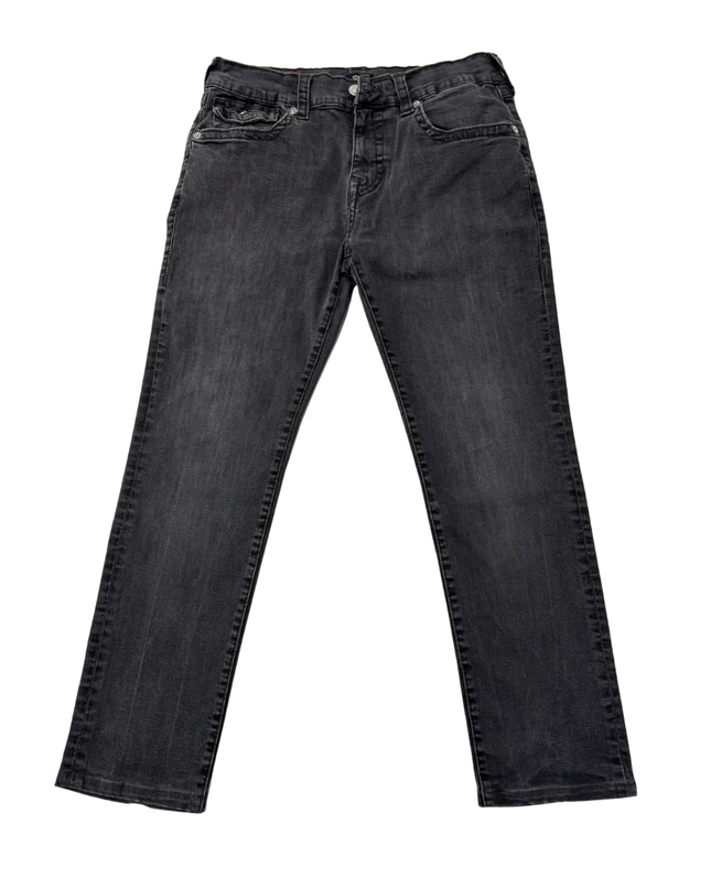 True Religion Rocco Relaxed Skinny Black Jeans