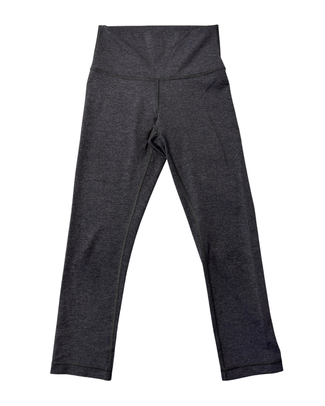 Lululemon Dark Grey High-Rise Cropped Leggings