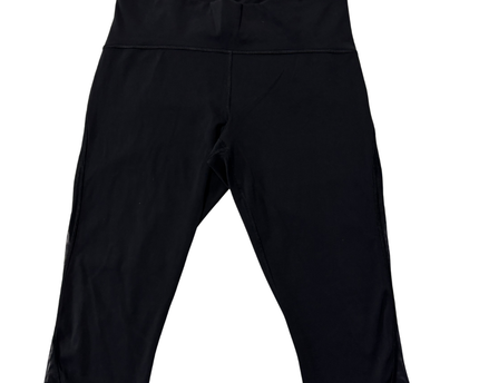 Lululemon Black Cropped Mesh Leggings
