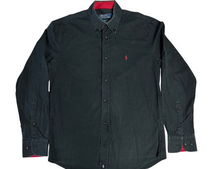 Polo by Ralph Lauren Men's Black Slim Fit Button-Down Shirt