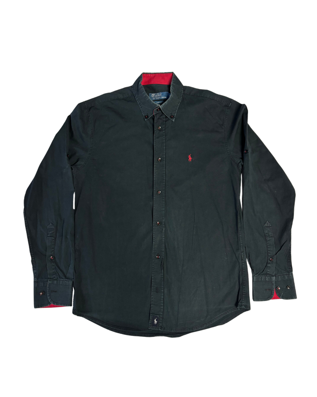 Polo by Ralph Lauren Men's Black Slim Fit Button-Down Shirt