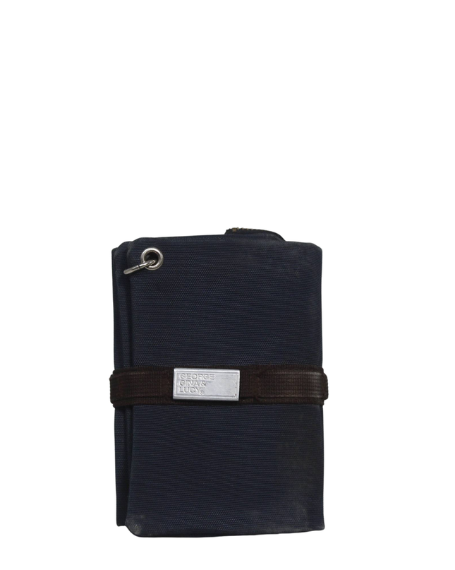 GEORGE GINA & LUCY Navy Utility Canvas Wallet