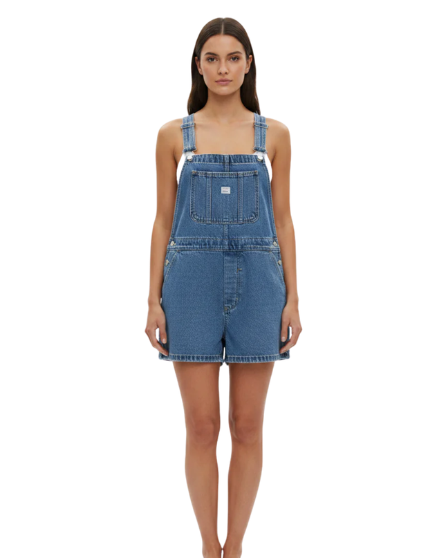 Cotton On Blue Denim Short Overalls Romper
