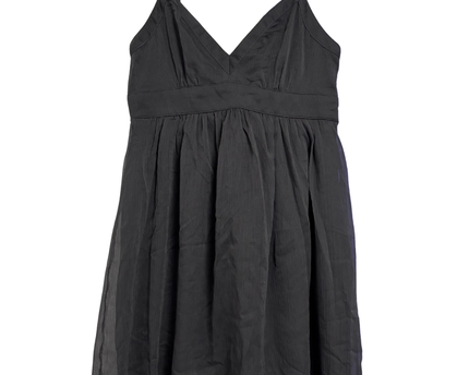 American Eagle Black Empire Waist Chiffon Mini Dress