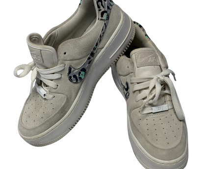 Nike Beige Air Force 1 Sage Low Leopard Sneakers