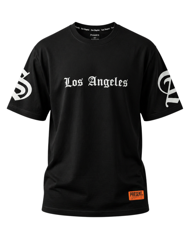 Primark Black Los Angeles Gothic Graphic Tee