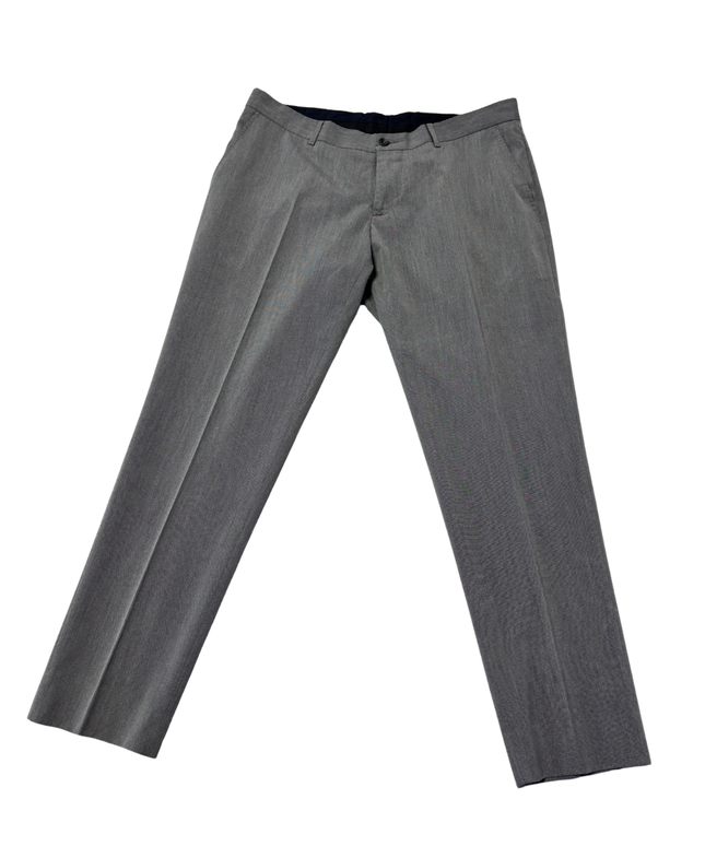 Zara Man Grey Slim Fit Tapered Dress Pants