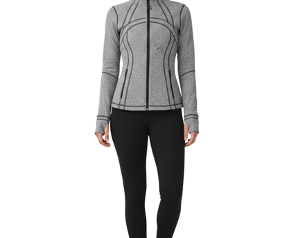 Lululemon Grey Marl Full Zip Define Sports Jacket