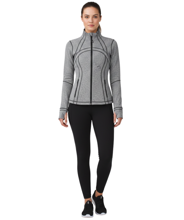 Lululemon Grey Marl Full Zip Define Sports Jacket