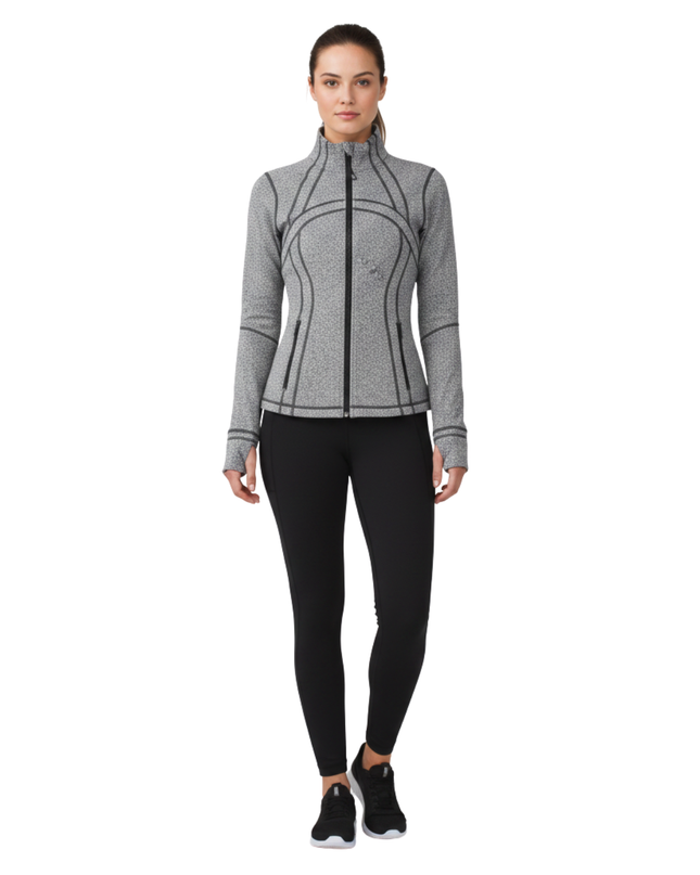 Lululemon Grey Marl Full Zip Define Sports Jacket