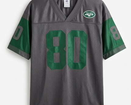 NFL Reebok Grey New York Jets #80 Mesh Jersey XXL