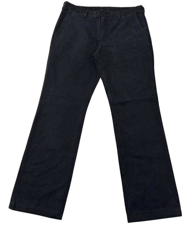 Calvin Klein Collection Men's Black Cotton Tailored Pants