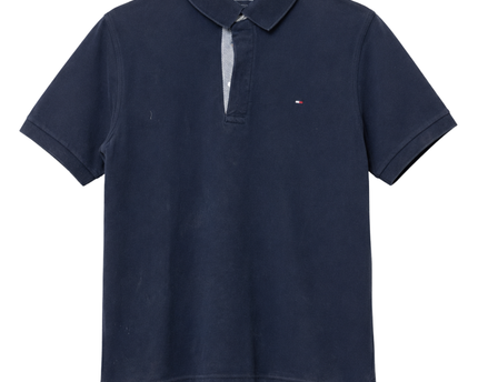 Tommy Hilfiger Navy Blue Men's Classic Short Sleeve Polo Shirt