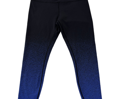 Lululemon Black and Blue Ombre High-Rise Activewear Leggings