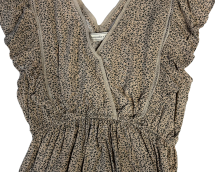 Abercrombie & Fitch Tan leopard print Blouse