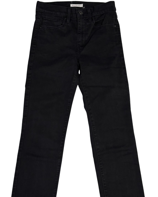 Levi's 724 Black High Rise Straight Leg Jeans