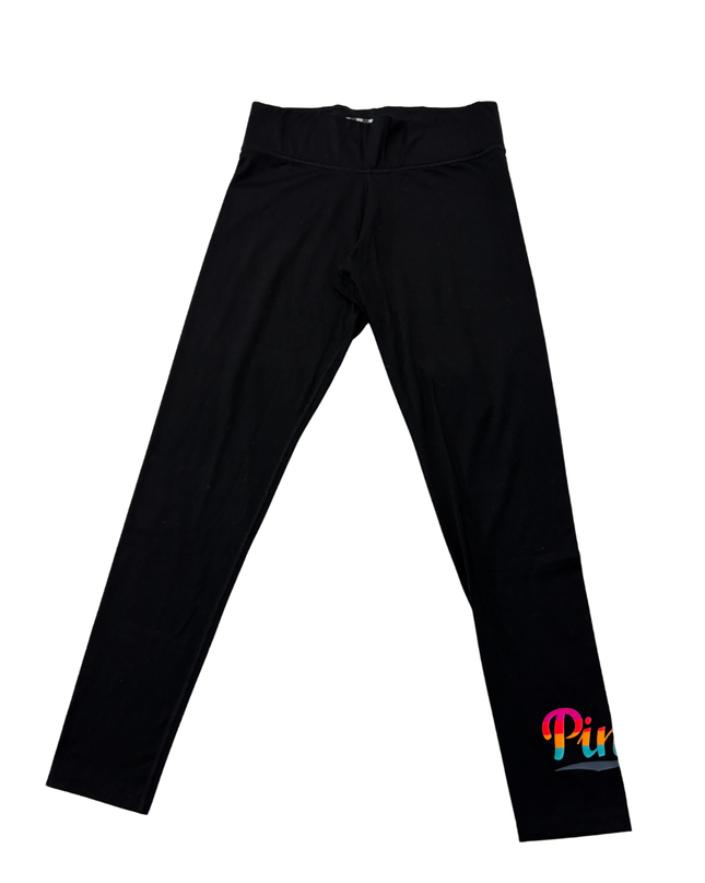 PINK Victoria's Secret Black Ultimate Logo Leggings