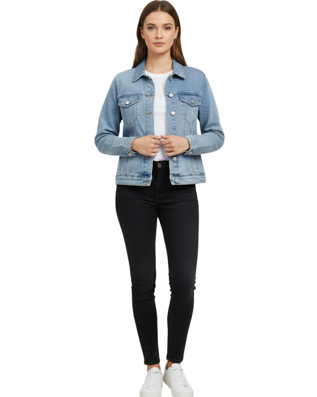 Denim Co Blue Classic Stretch Denim Jacket