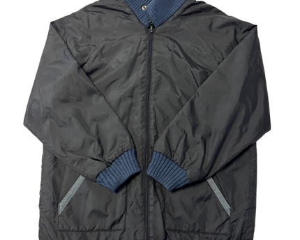 Levi's Black Zip-Up Bomber Jacket with Ribbed Trim