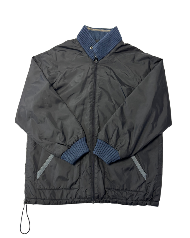Levi's Black Zip-Up Bomber Jacket with Ribbed Trim